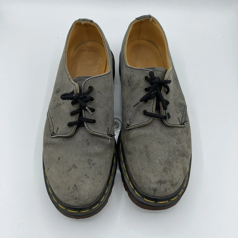 Dr. Marten 1461 Oxford Green Leather Shoe Mens Size 7‎ Made In England
